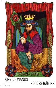 King of Wands from Gipsy Tsigane Tarot