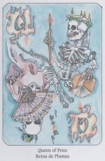 Tarot of the Dead Queen of Pens