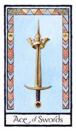 Old English Ace of Swords