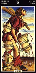 Sola Busca 5 of Cups
