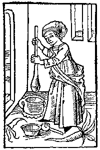 Cooking Woodcut